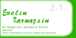 evelin karmazsin business card